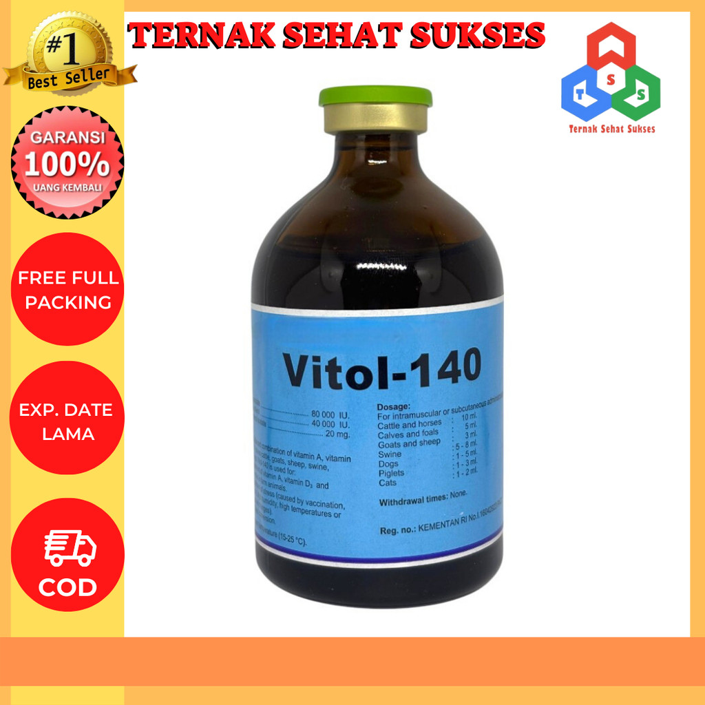 Jual Vitol 140 isi 100 ml Original - Vitamin ADE Perbaiki Kondisi dan ...