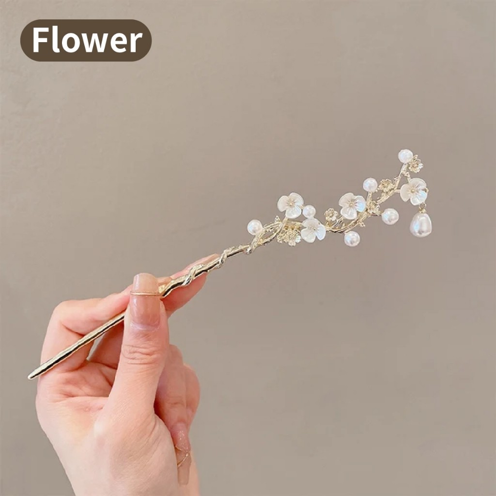 Jual Tusuk Konde Bunga Jepit Rambut Rumbai Camellia Hairpin Gaya Cina ...