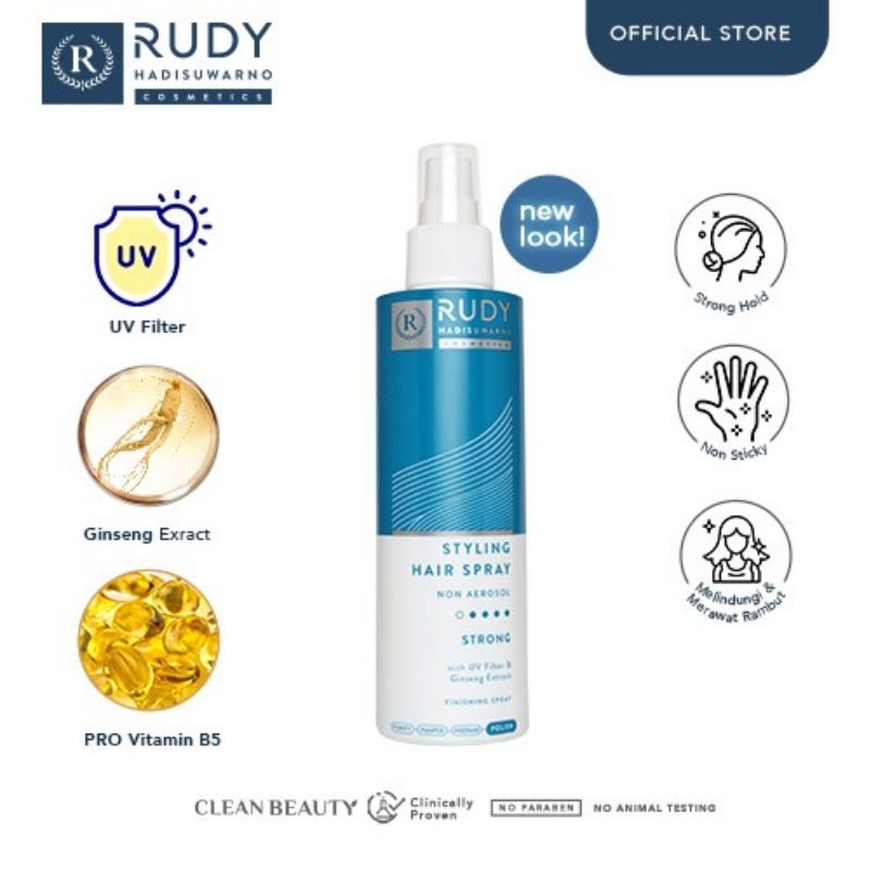 Jual RUDY HADISUWARNO HAIRSPRAY NON AEROSOL // STRONG // SUPER STRONG ...