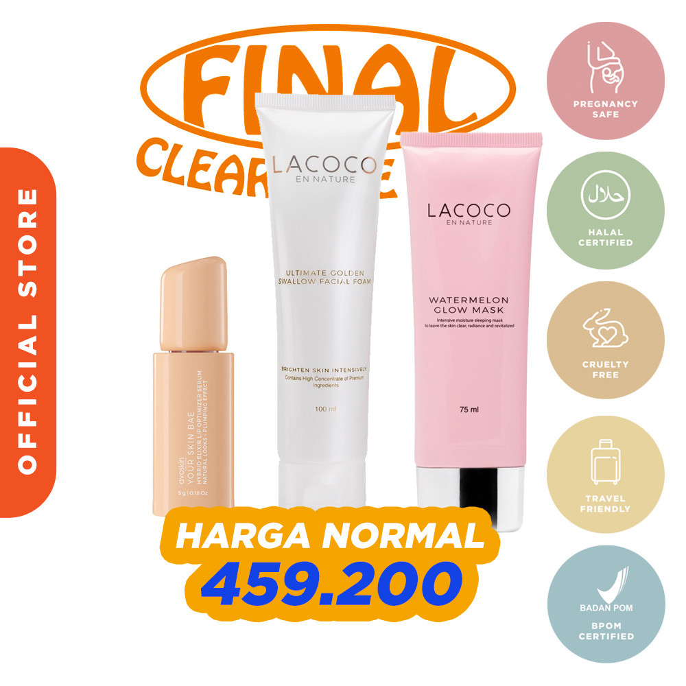 Jual [SPECIAL BUNDLE] Lacoco Watermelon Glow Mask 75Ml + Lacoco ...