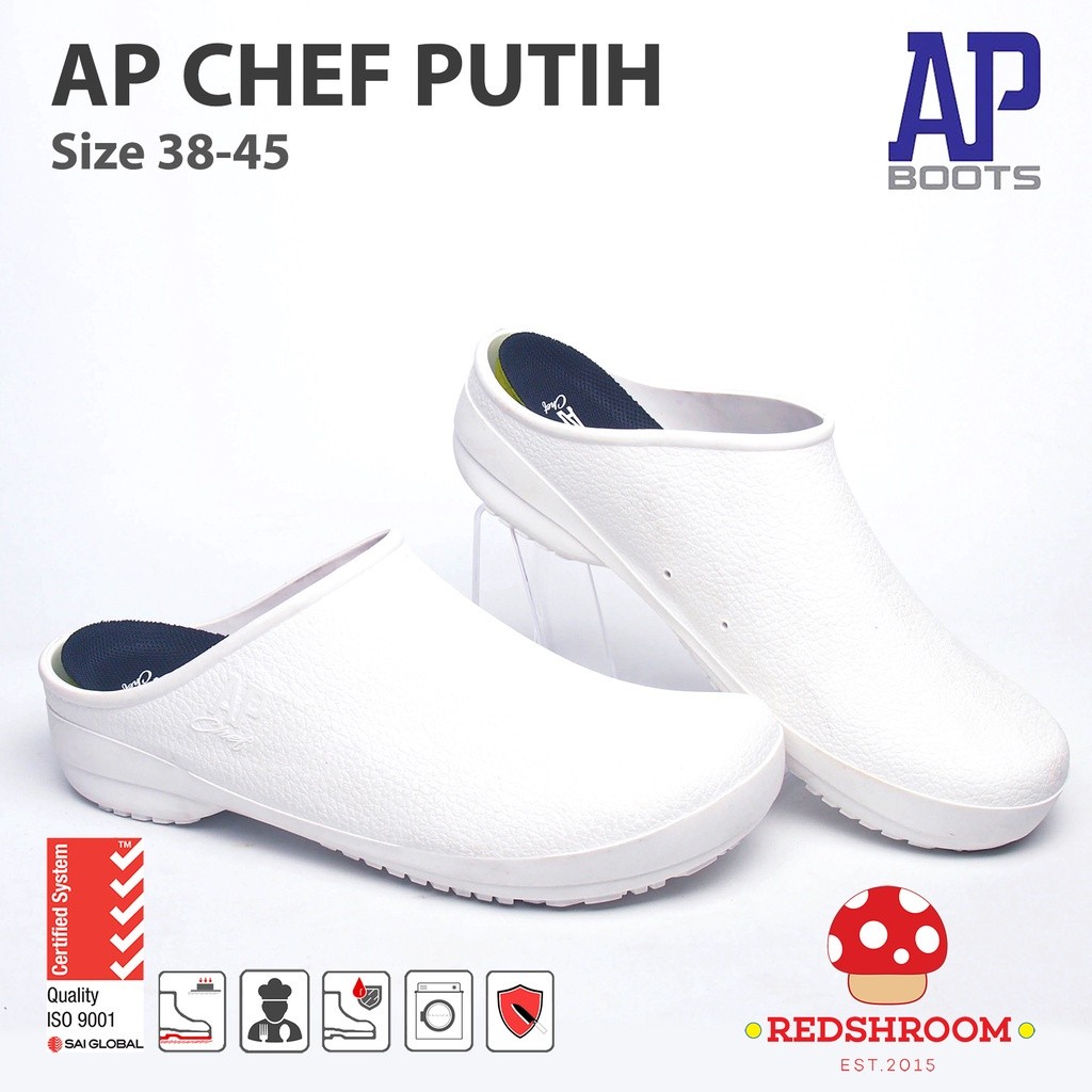 Jual Sepatu Koki AP CHEF AP BOOTS Putih Autoclave Tahan Pisau Lokal ...