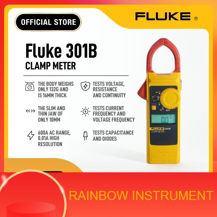 Jual FLUKE 301b 600 A AC - Digital Clamp Meter | Shopee Indonesia