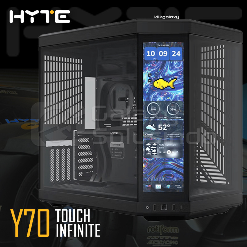 HYTE Y70 TOUCH INFINITE Tempered Glass Mid Tower ATX Gaming Case