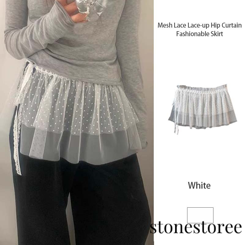 Jual Jala Renda Renda Tirai Pinggul Modis Rok Trendi Rok Pendek Wanita ...
