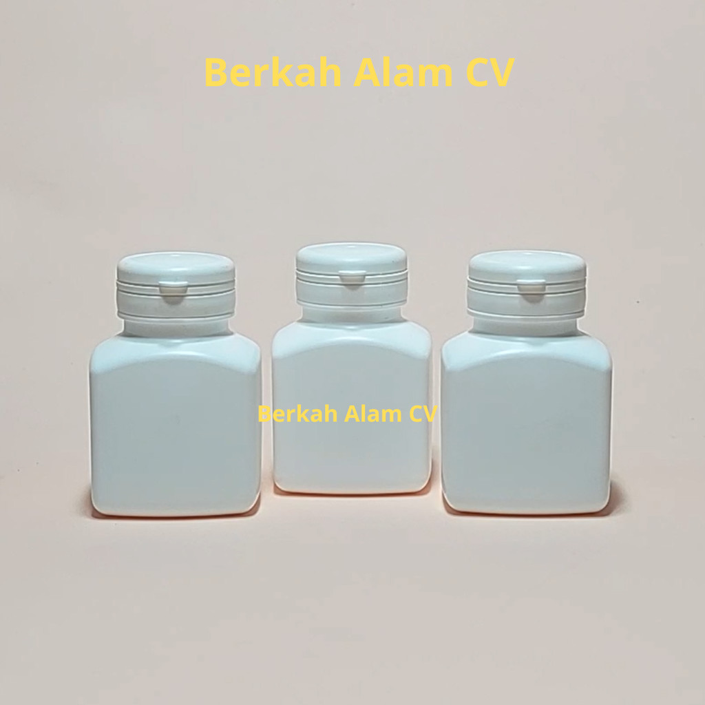 Jual Botol Kapsul Vitarma 60 ml / Botol Obat Putih 60 ml Hdpe / Botol ...