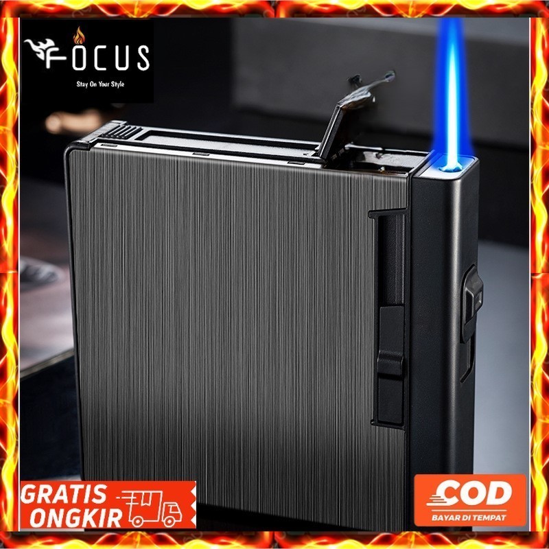 Jual Firetric Kotak Tempat Roko 20 Slot Dengan Korek Jet Gas / Korek ...