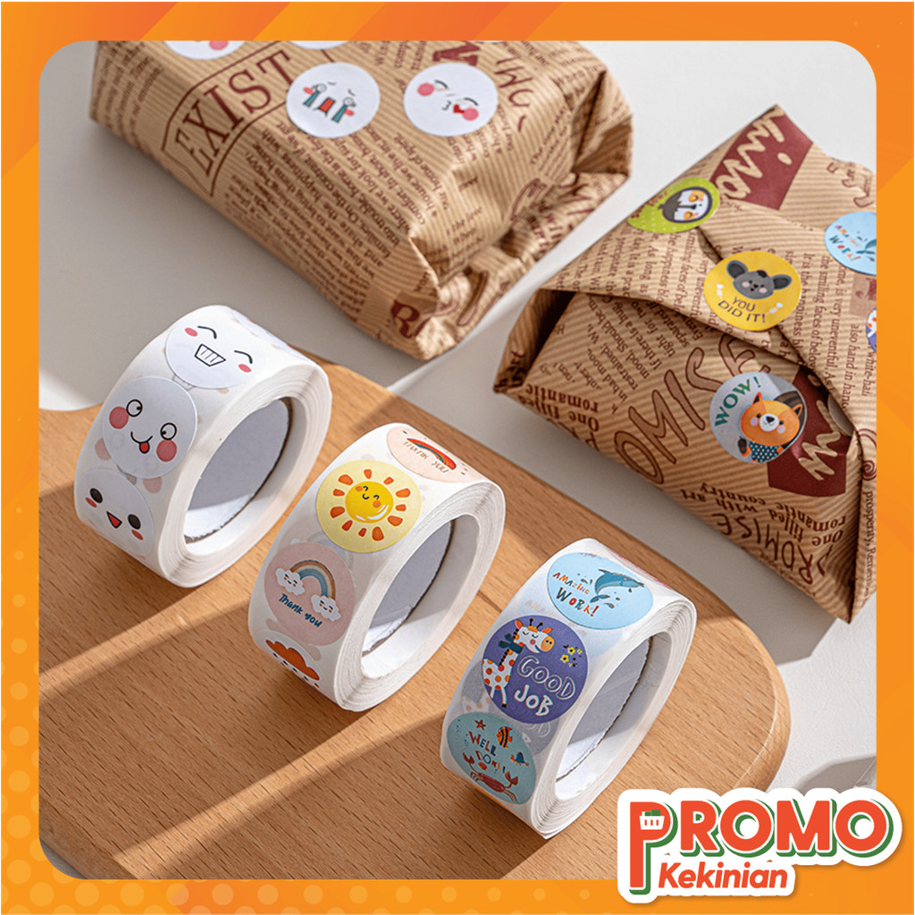 Jual Promo Kekinian - 6593 500 Pcs Stiker Selamat Menikmati / Sticker ...