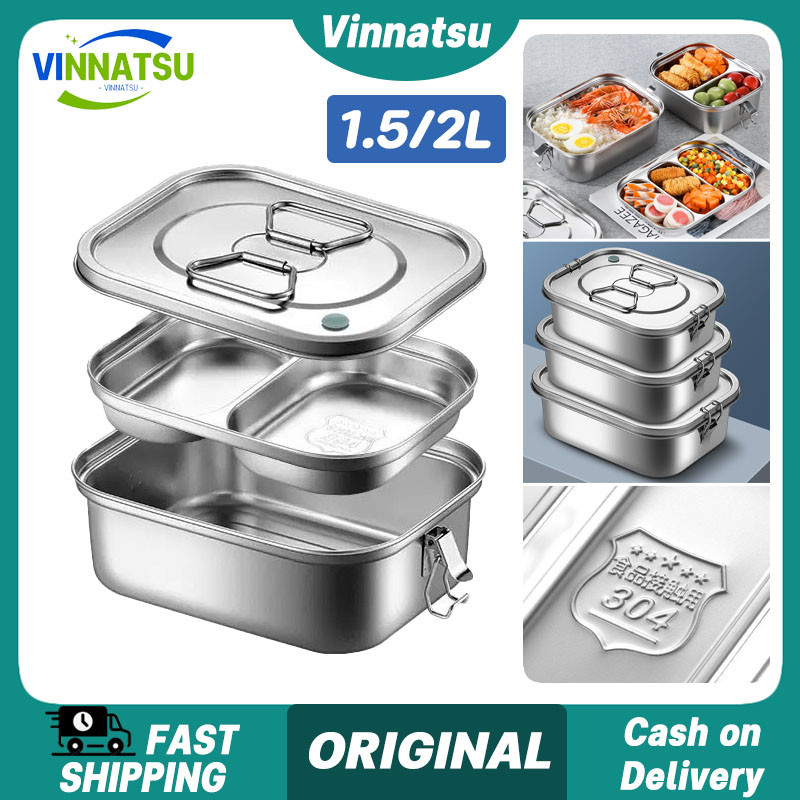Jual Vinnatsu Kotak Makan Premium Stainless 304 Lunch Box Tempat Makan ...