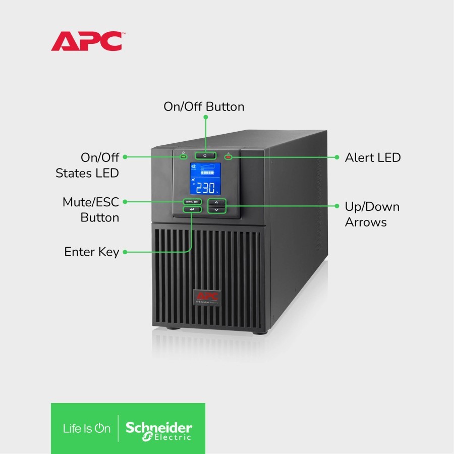 Jual UPS APC SRV1KI-E Easy UPS On-Line 1000VA 900W 230V Tower | Shopee ...