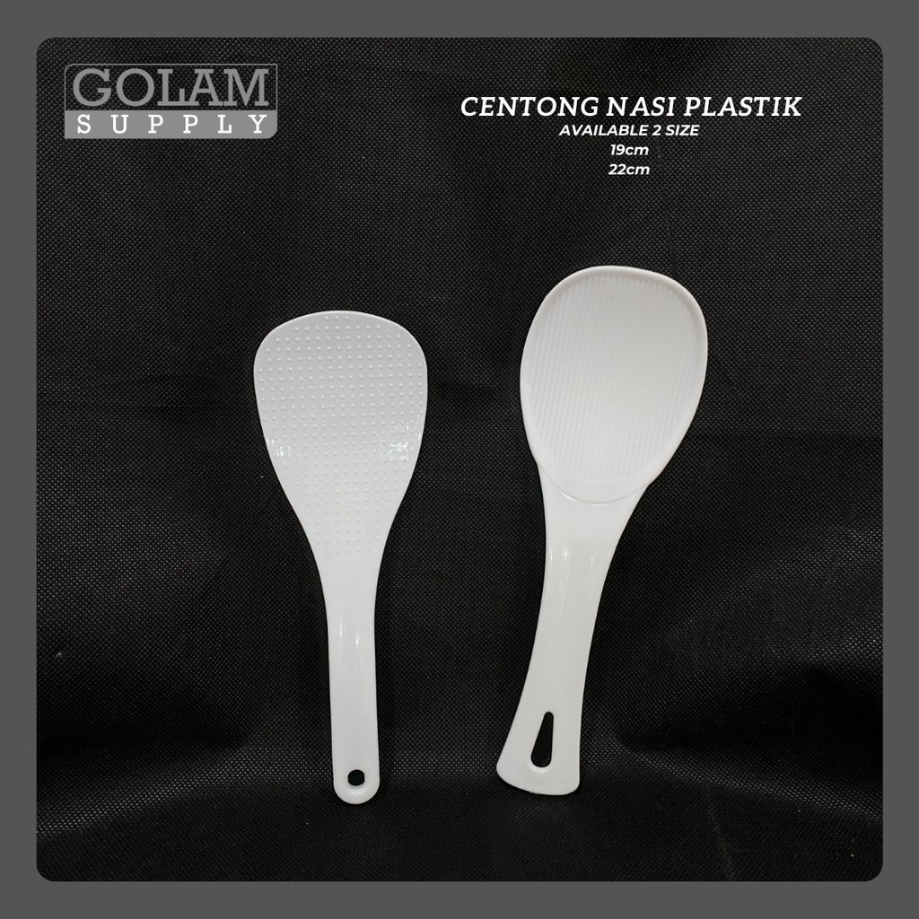Jual Sendok centong nasi plastik rice spoon cooker termurah putih ...