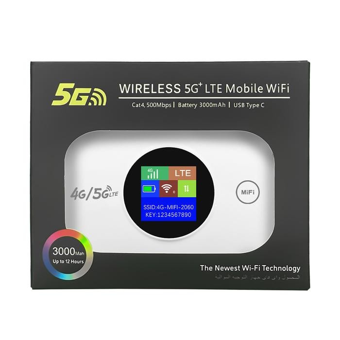 Jual 5G Mobile WIFI 500Mbps 3000mAh UP TO 12 Jam 4G 5G Portable Mobile ...