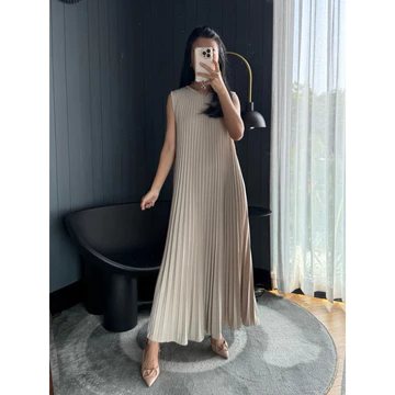 Dress Plisket Mayung Dress Plisket Maxi Dress Plisket Muslim P03