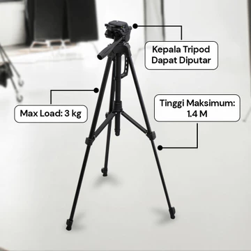 M1 Tripod Handphone Camera Digital Universal F 3520T Portable Landscape Penyangga Hp Kamera Max