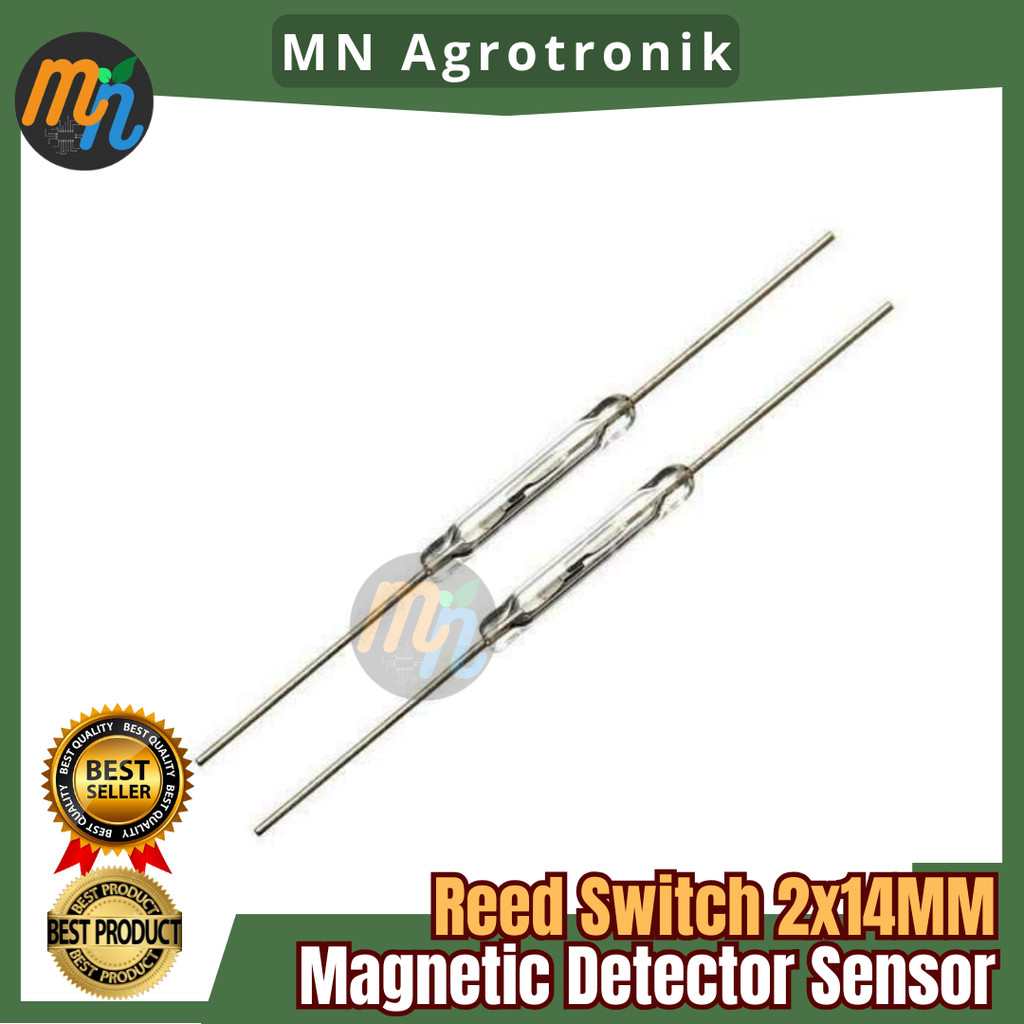 Jual REED SWITCH 2X14MM MAGNETIC MAGNETRON DETECTOR SAKLAR SENSOR ...