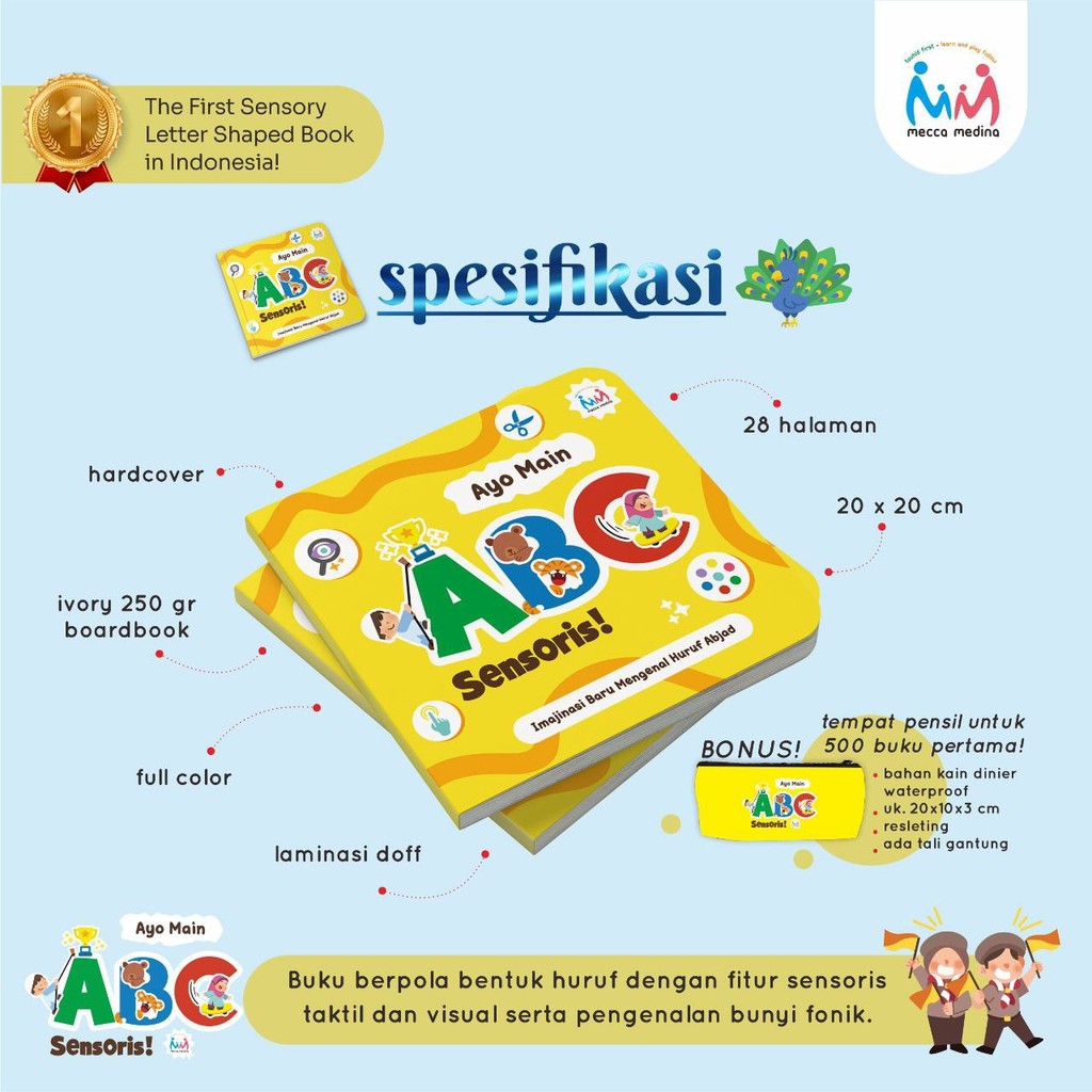Jual Ayo Main ABC Sensoris ! | Buku Sensory Play Untuk Anak | Shopee ...