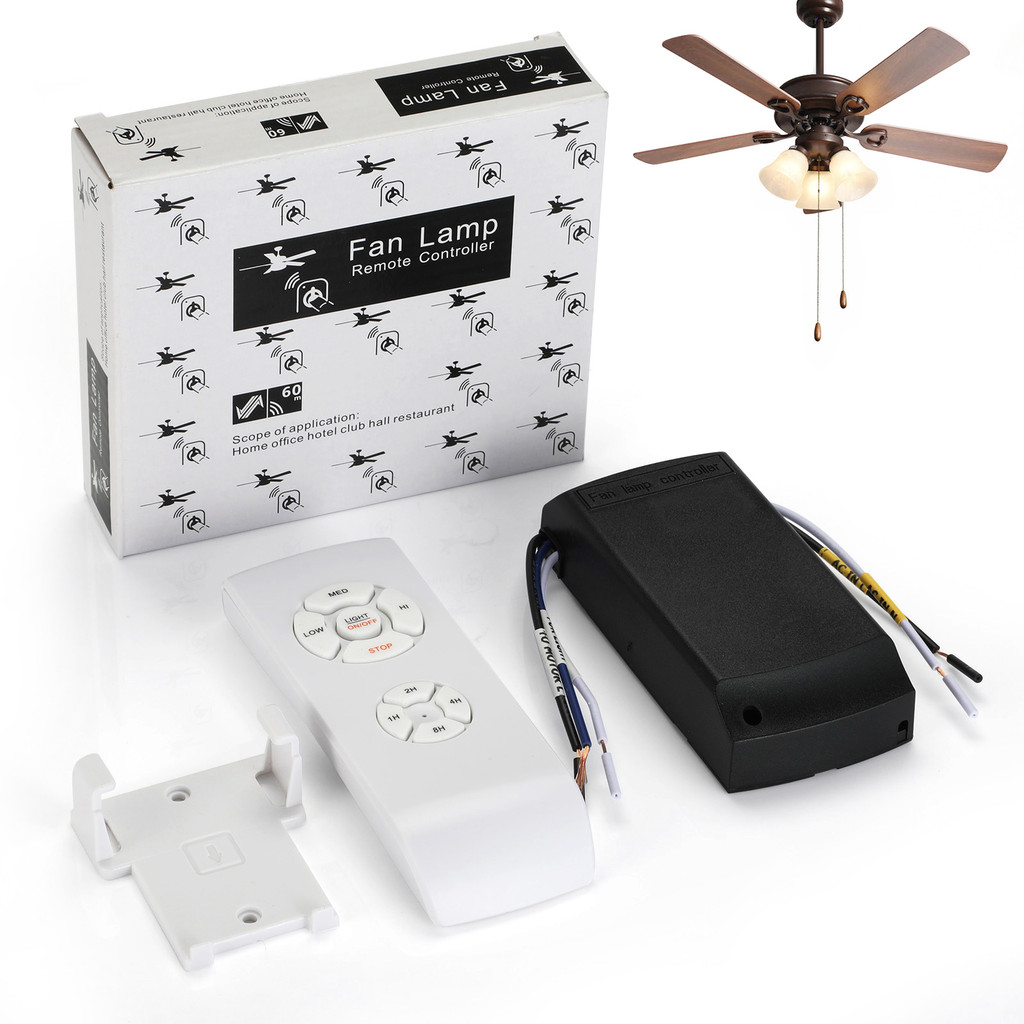 Jual QIA IP Universal Ceiling Fan Lamp Remote Control Kit AC 110-240V ...