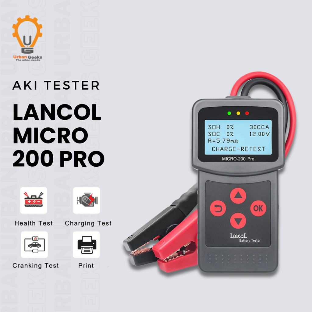 Lancol Micro 200 Pro Tes Aki Digital Battery Tester Motor Mobil