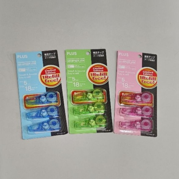Jual Isi Refill Correction Tape / Tip-Ex Kertas Roll Plus Whiper MR WH ...