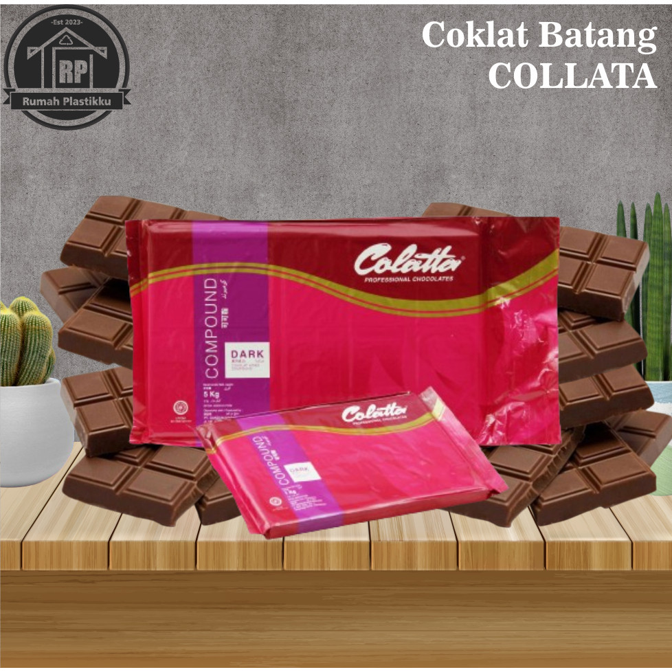 Jual Coklat Batang COLATTA / Collata Dark Compound Chocolate 250 Gram ...