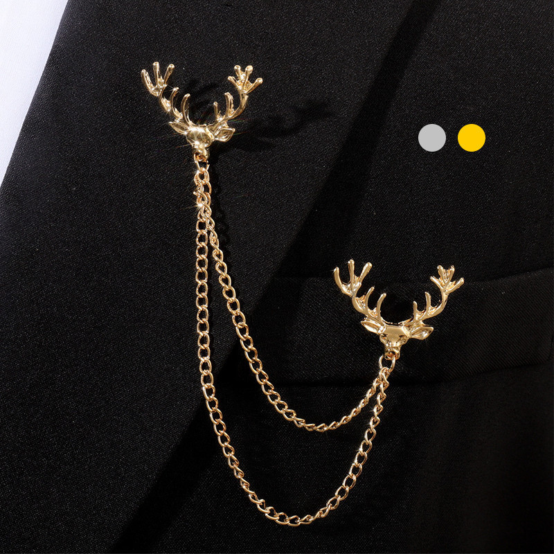 hagedis broche bewerkt met strass steentjes rood