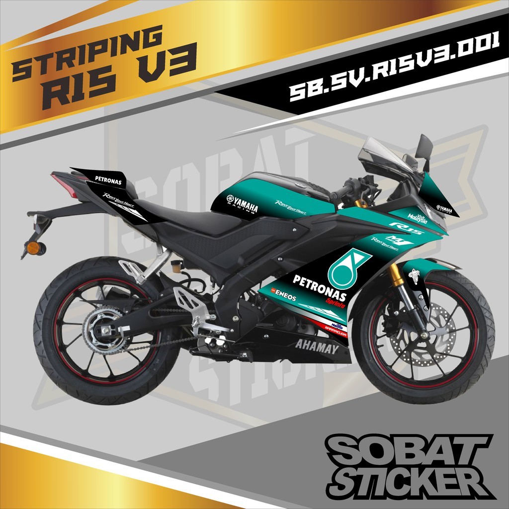 Jual Striping Yamaha R15 Sticker Striping Variasi List Yamaha R15 V3 ...
