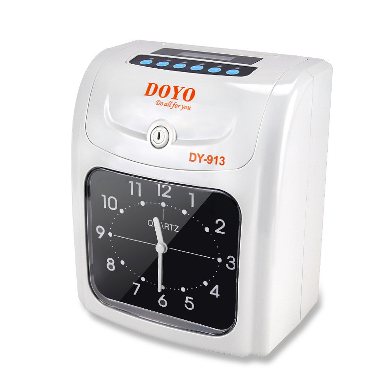 Jual Punch Card English Button Attendance Machine With Built-in Battery ...