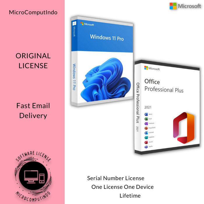 Jual Windows 11 Pro & Ms Office 2021 Pro Plus - Aktivasi Paket Original ...