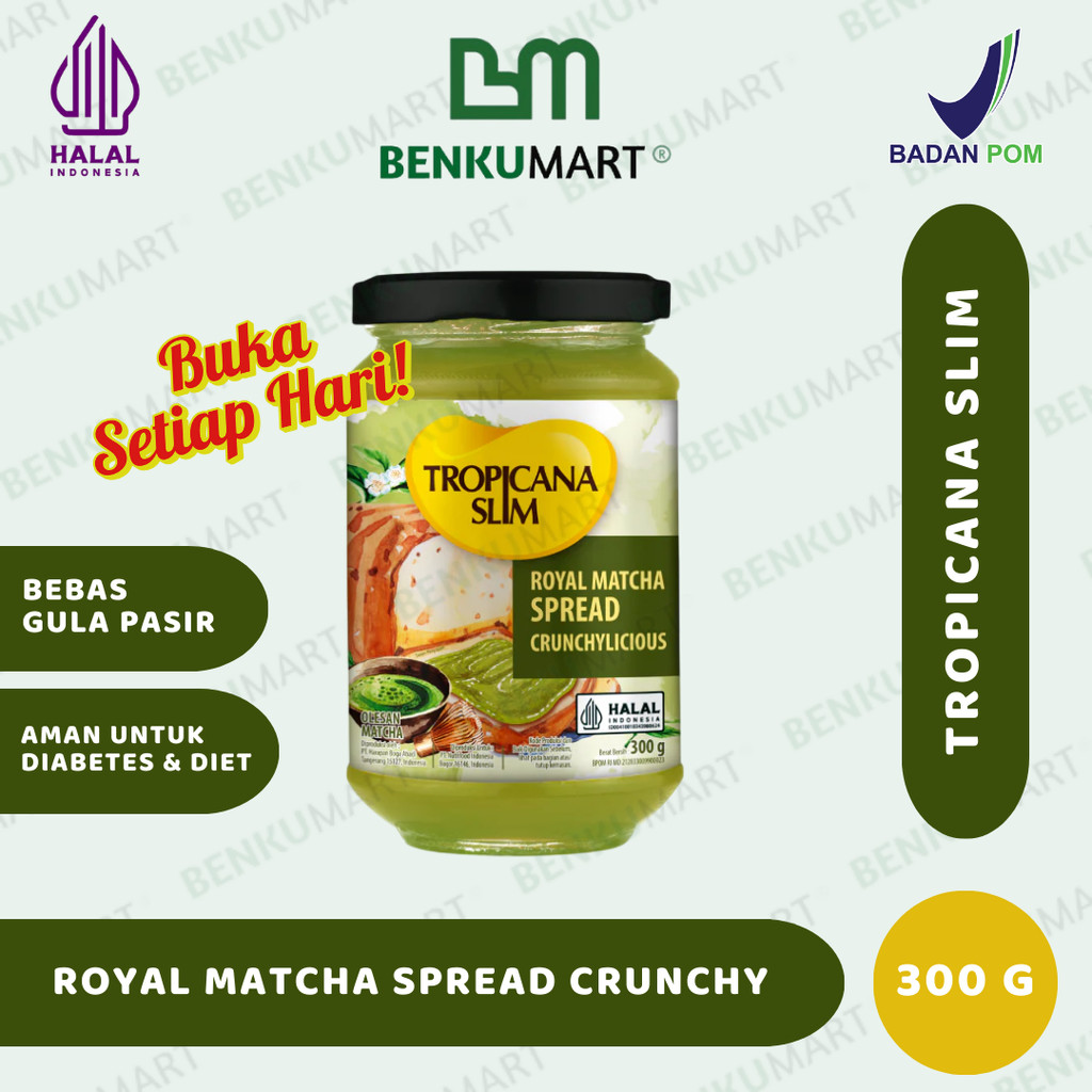 Jual Tropicana Slim Royal Matcha Spread 300 Gram - Selai Matcha Bebas ...