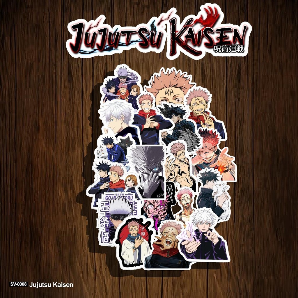 Jual Sticker JUJUTSU KAISEN Sudah Di Cutting (SV-0008) Sticker Pack ...
