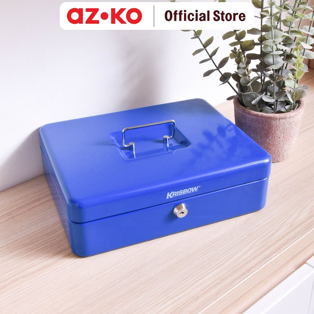 Jual AZKO Krisbow 12 inci Cash Box Ts0010 - Biru Tempat Uang Dengan ...