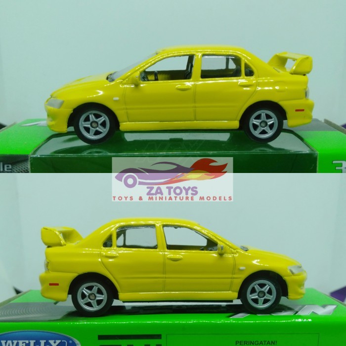 Jual Pee99 Diecast Mitsubishi Lancer Evolution VIII Kuning by Welly Nex ...
