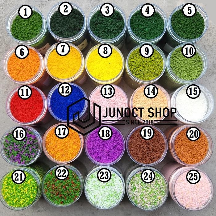Jual Serbuk Tabur Bubuk Pohon Rumput Bahan Miniature Maket Material ...