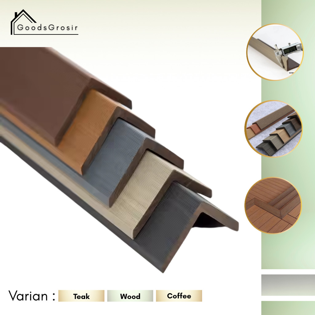 Goods Side Cover WPC Decking Outdoor | L Norsing WPC | Lis Siku L Penutup Samping Decking