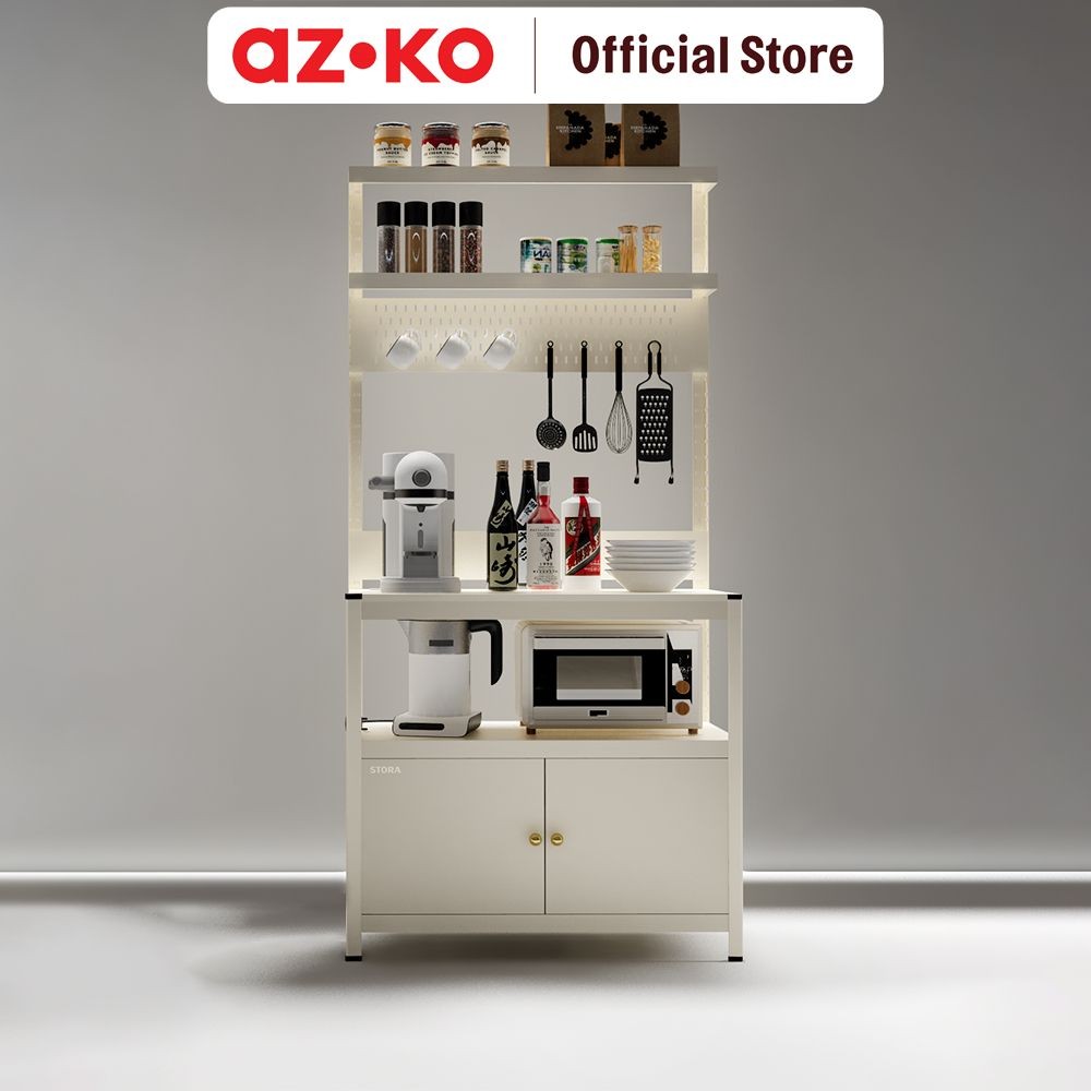 Jual AZKO Stora Spacio Kabinet Dapur - Krem Kitchen Cabinet Lemari ...