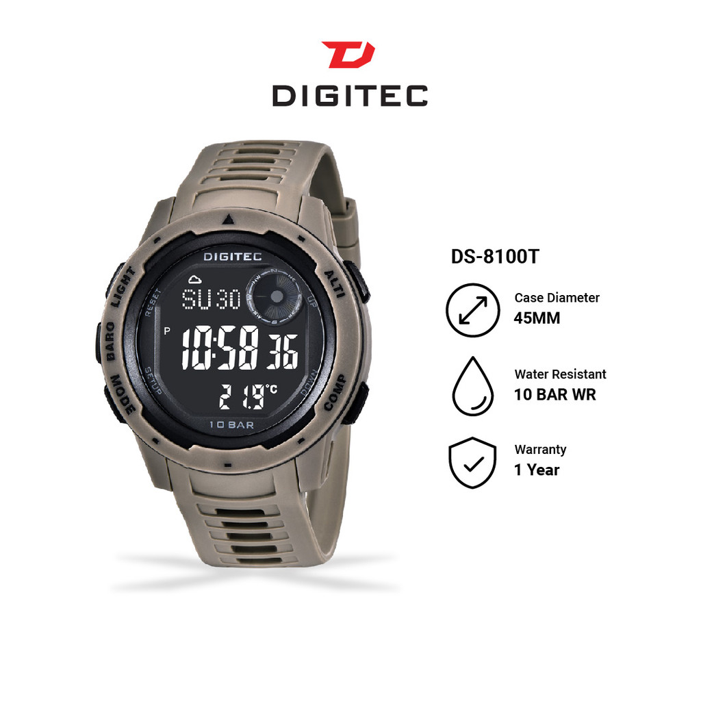 Jual DIGITEC - Jam Tangan Pria DS-8100T Digital Water Resist - Garansi ...