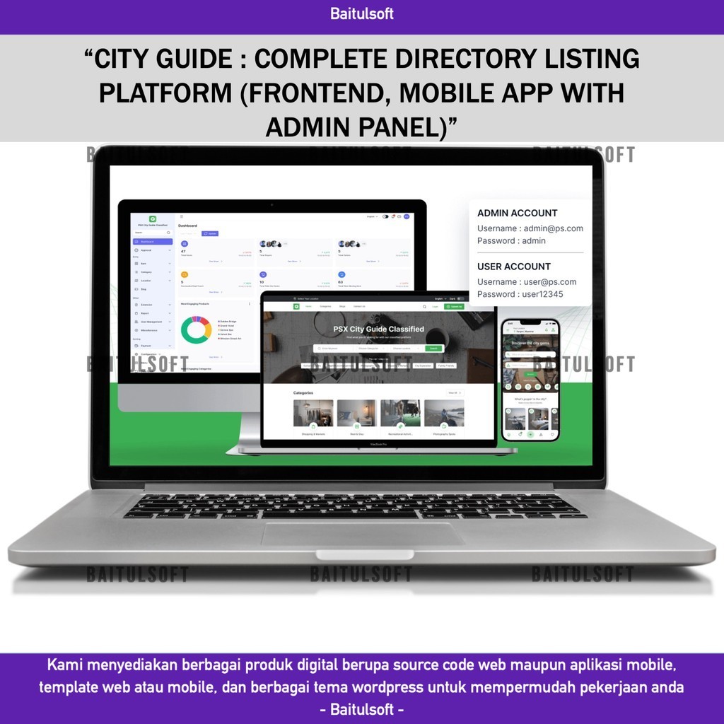 Jual SOURCE CODE APLIKASI WEB CITY GUIDE : COMPLETE DIRECTORY LISTING ...