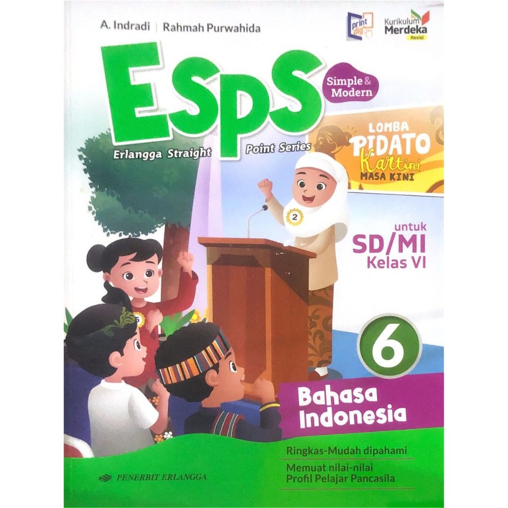 Jual Buku Esps Bahasa Indonesia Edisi Revisi SD/MI Kelas 1 2 3 4 5 6 ...