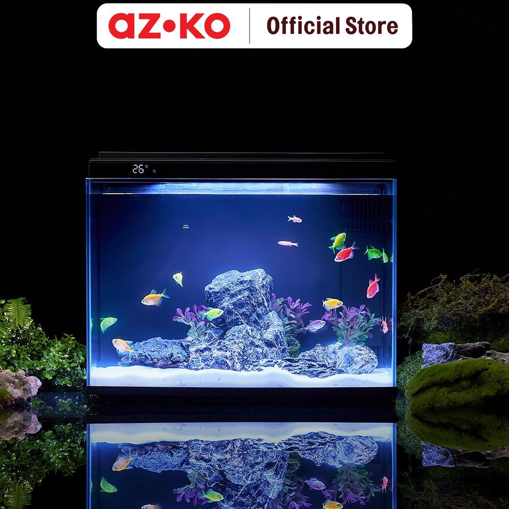 Jual AZKO Krisbow Sync 30 ltr Smart Aquarium Nano With Feeder - Hitam ...