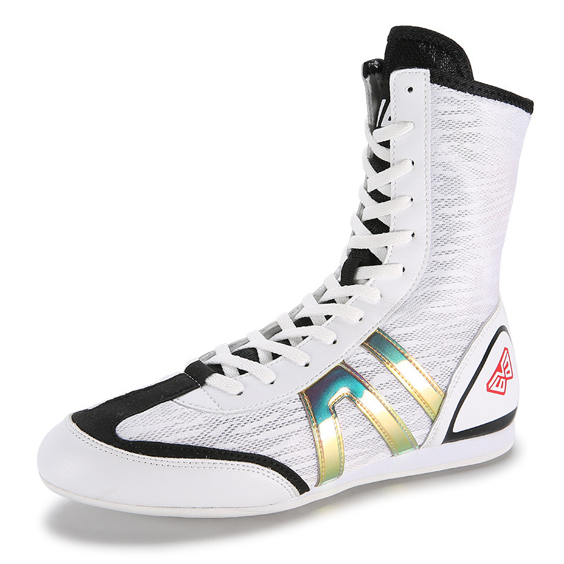 Men's Lightweight Wrestling & Boxing Shoes – High Top Athletic Sneakers For Martial Arts, Weightlifting, Training