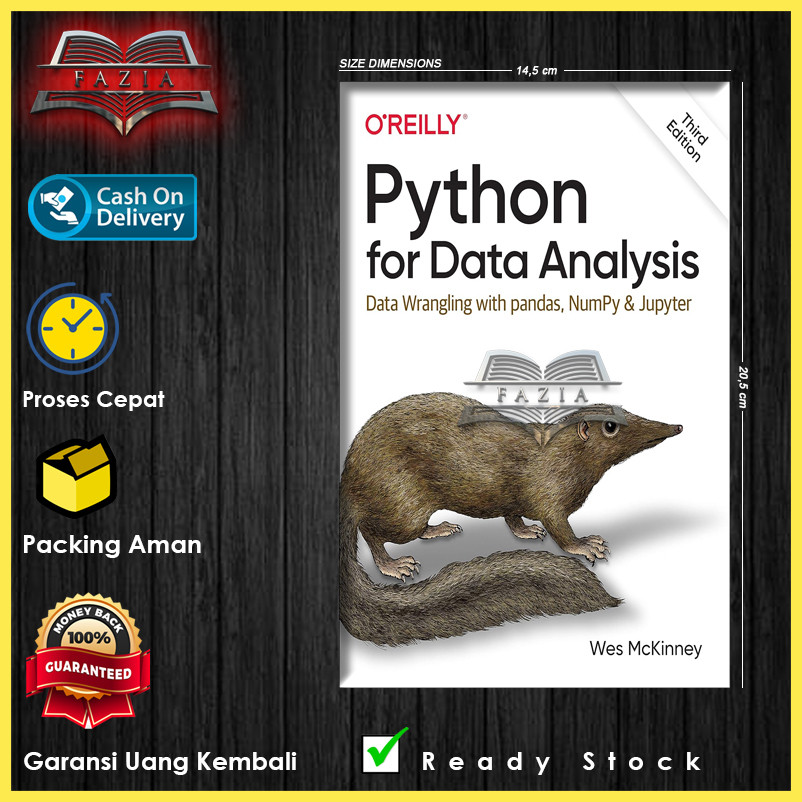 Jual Python for Data Analysis 3rd Edition by Wes McKinney | Shopee ...