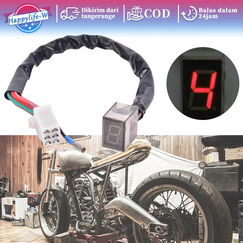 Jual Motorcycle Led Gear Indicator Digital Gear Meter Universal Untuk ...