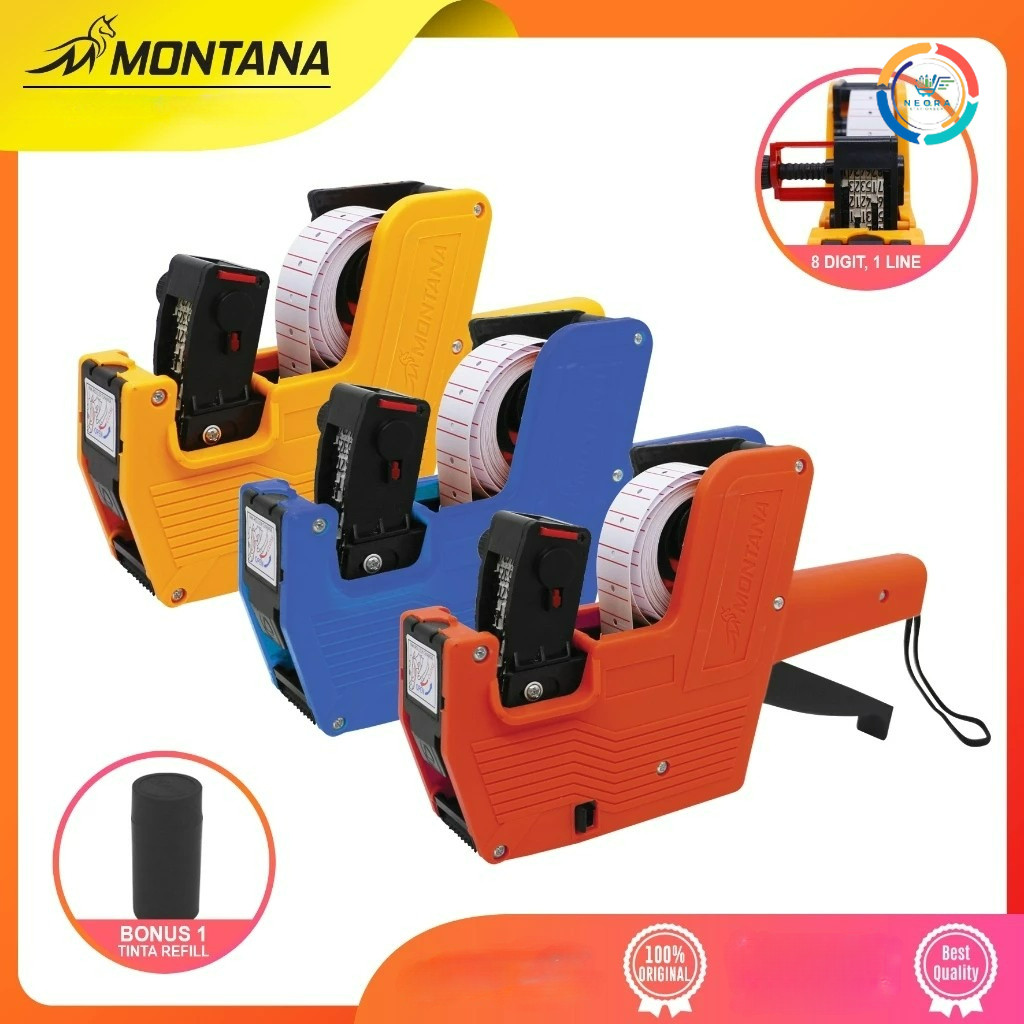 Jual Montana Price Labeller Alat Label Tembak Harga TML - 1L (8 Digit ...