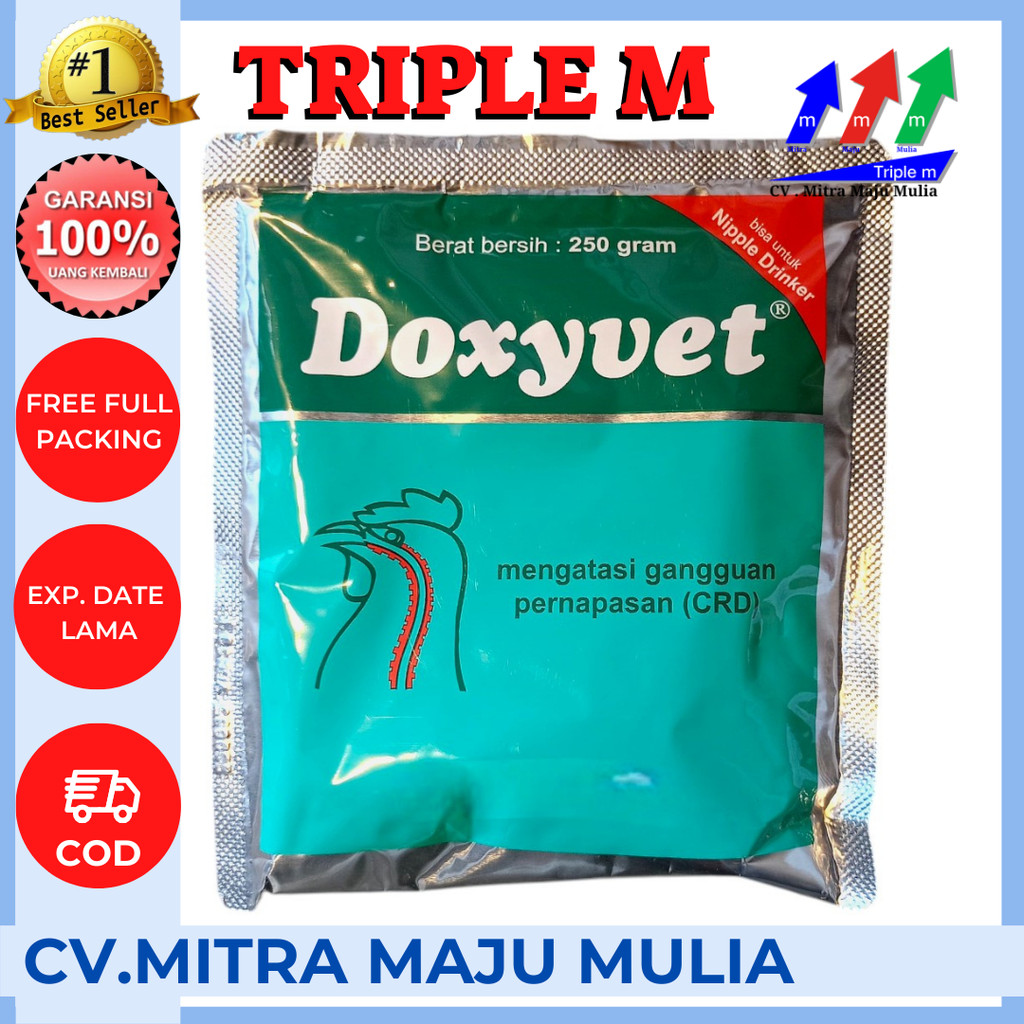 Jual DOXYVET 250 Gram - Obat Ayam Burung Ngorok CRD Flu Infeksi ...
