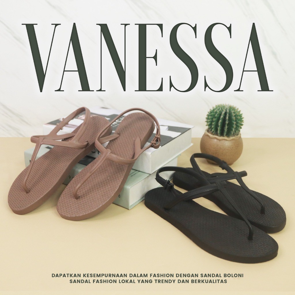 Jual (( VANESSA )) BOLONI HITAM CHOCO POLOS | Shopee Indonesia