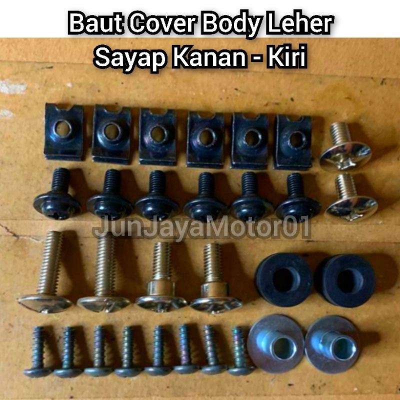 Jual Baut Lengkap Full Set Body Honda Supra X New Betmen Baut