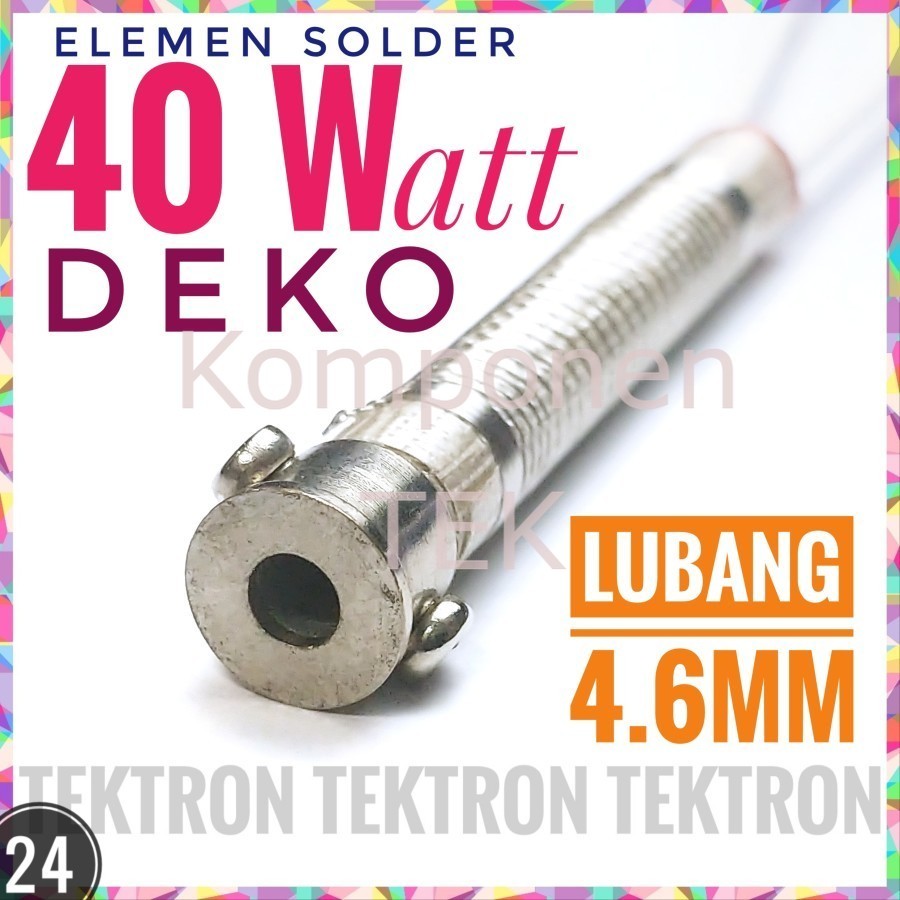 Jual Elemen Solder DEKO 40Watt 220V 240V Element Pemanas Timah Nikelin ...