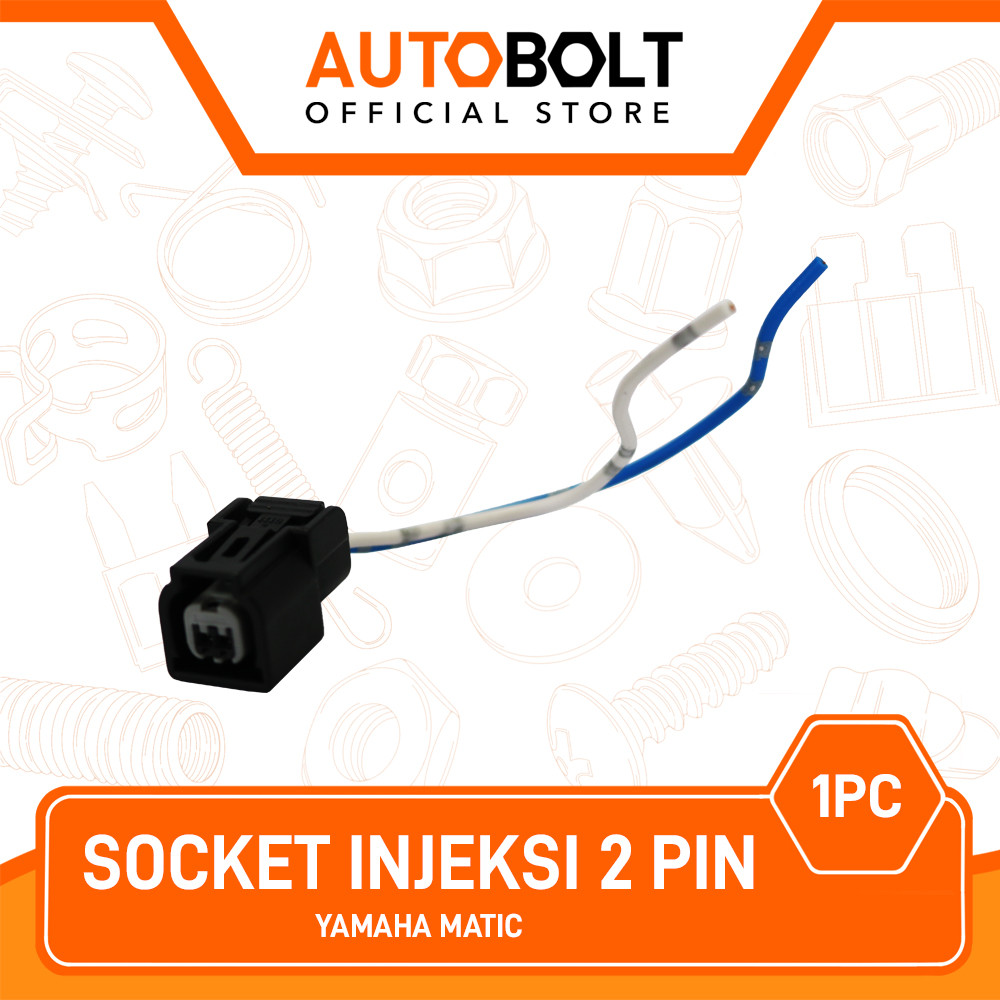 Jual Socket Injeksi 2 Pin Soket All Yamaha Matic Universal Bisa Untuk ...