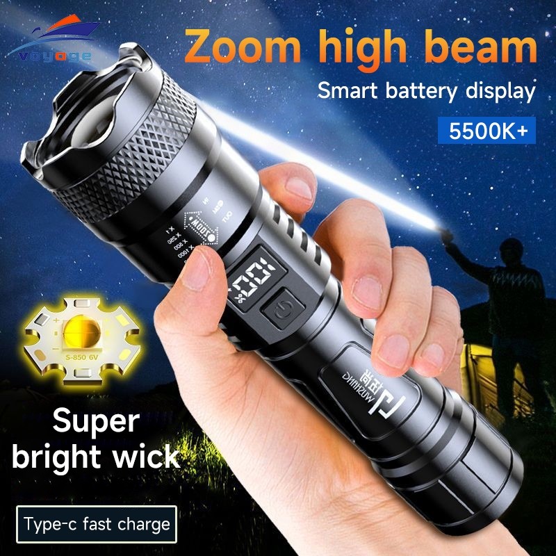 Jual Senter Cas Police Swat Senter Led 300W Super Terang Portabel Zoom ...