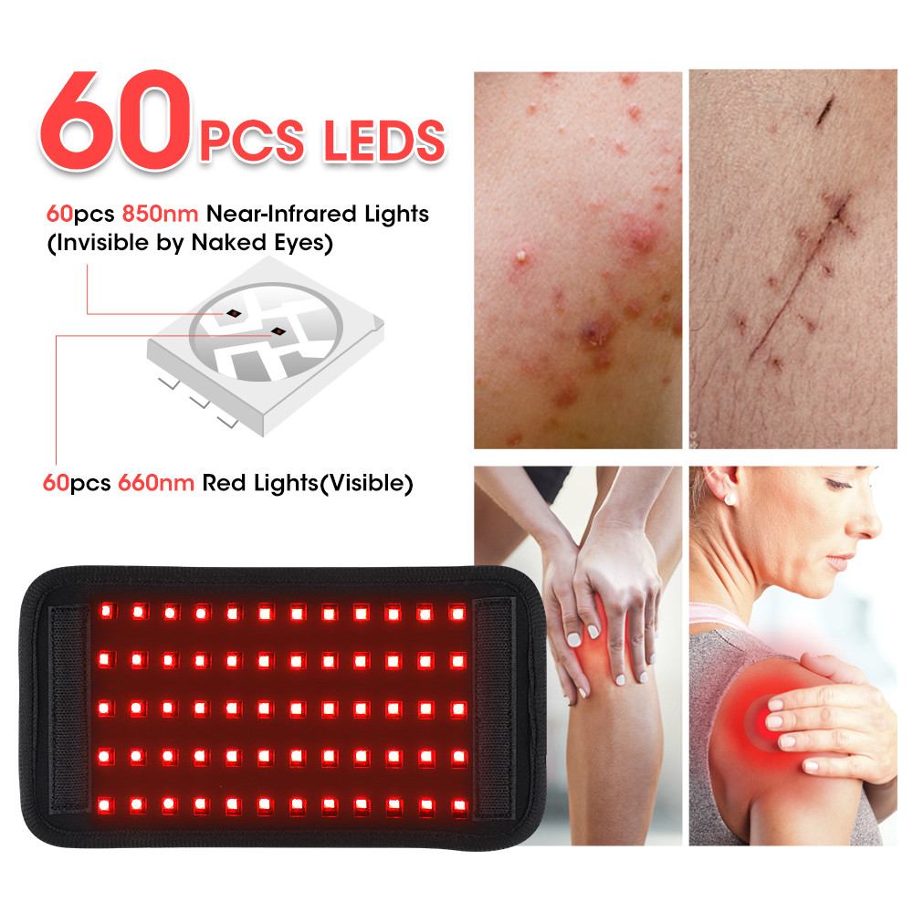 Jual PREORDER LED Red Light Therapy Belt for Pain Relief 660nm 850nm ...