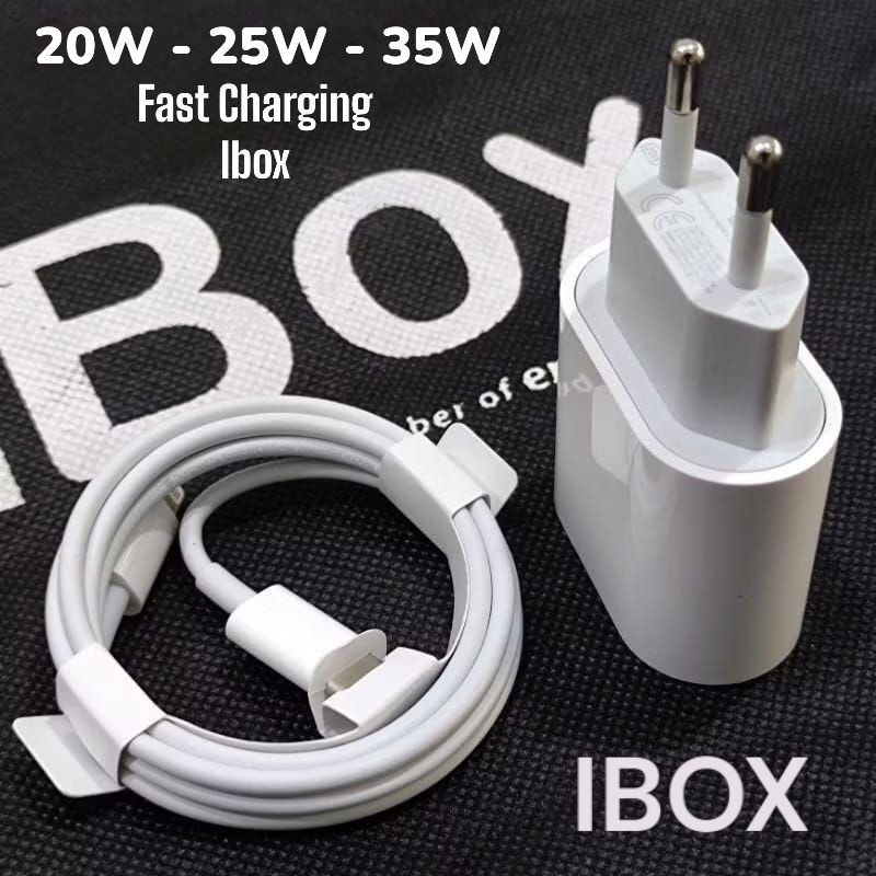 Jual Charger Original 100 Untuk HP IPHONE PD 20 Watt 25W 1 SET KABEL Fast Charging ORI IBOX TAM ORI Shopee Indonesia